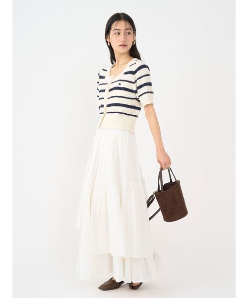 LAGUNAMOON(ラグナムーン)の「アシメティアードコットンスカート 【夏服】(スカート・レディース・オレンジ・SMALL/MEDIUM)」の10枚目の写真