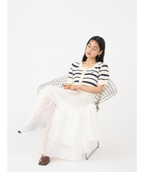 LAGUNAMOON(ラグナムーン)の「アシメティアードコットンスカート 【夏服】(スカート・レディース・オレンジ・SMALL/MEDIUM)」の9枚目の写真