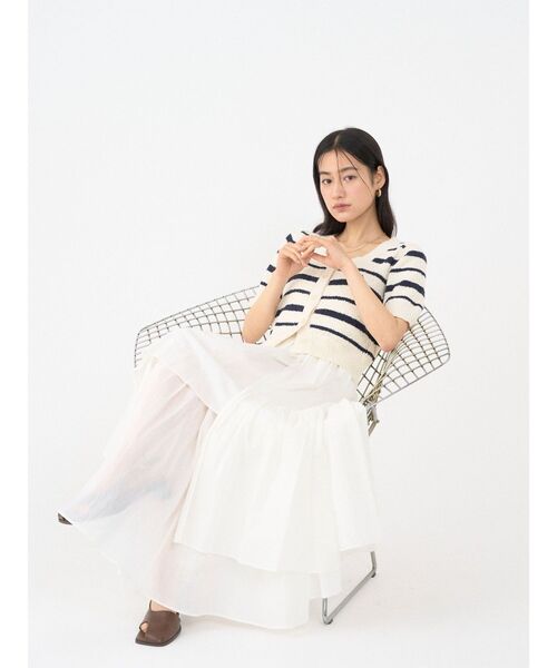 LAGUNAMOON(ラグナムーン)の「アシメティアードコットンスカート 【夏服】(スカート・レディース・オレンジ・SMALL/MEDIUM)」の8枚目の写真