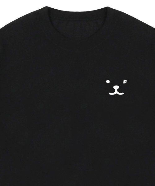 GRAVER（グレーバー）の「[ユニセックス]パピーフェイスホワイトスモールドローイングスマイル半袖Tシャツ_ブラック（Tシャツ/カットソー・レディース・ブラック・SMALL/MEDIUM/LARGE）」の4枚目の写真