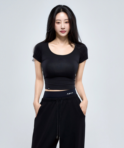PHYSICAL GARMENTS（フィジカルガーメンツ）の「P5069 ウーマンレイヤードワイドパンツ [3COLOR]（スウェットパンツ・レディース・ブラック/ブラウン/アイボリー・SMALL/MEDIUM）」の16枚目の写真