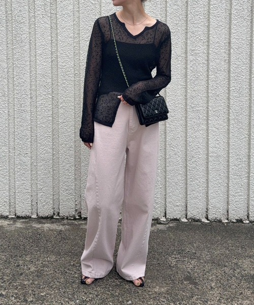 model：H166　着用サイズ：F