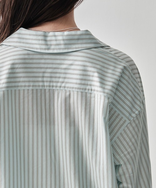 GOOD PEOPLE GOOD STITCHING GOOD PRODUCT（グッドピープルグッドスティッチンググッドプロダクト）の「[GOOD PEOPLE GOOD STITCHING GOOD PRODUCT/グッドピープル グッドステッチング グッドプロダクト]Skipper Pullover Shirt（シャツ/ブラウス・レディース・ミント/ライトブラウン・FREE）」の18枚目の写真