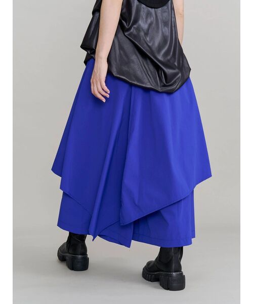 UN3D.（アンスリード）の「TW ASYMME LAYERED PT / タイプライターアシメレイヤードパンツ（その他パンツ・レディース・イエロー/ホワイト/ブルー/ブラック・38/36）」の21枚目の写真