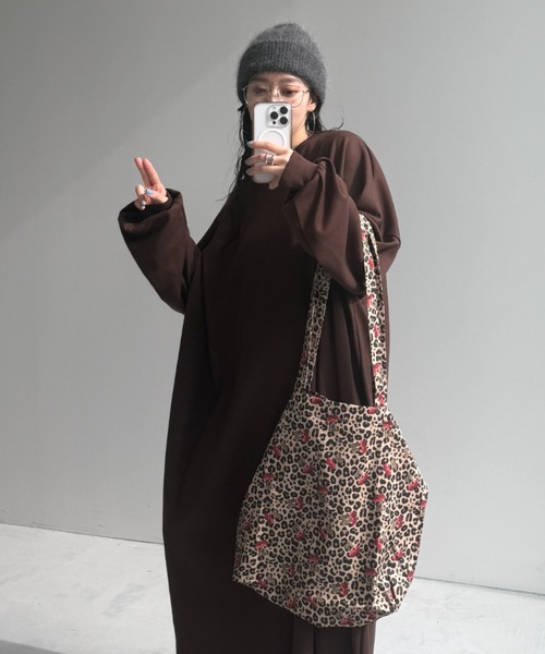 wee9s（ウィークス）の「GAL MIND TOTE / ギャルマインドトート（トートバッグ・レディース・ブラウン・FREE）」の7枚目の写真