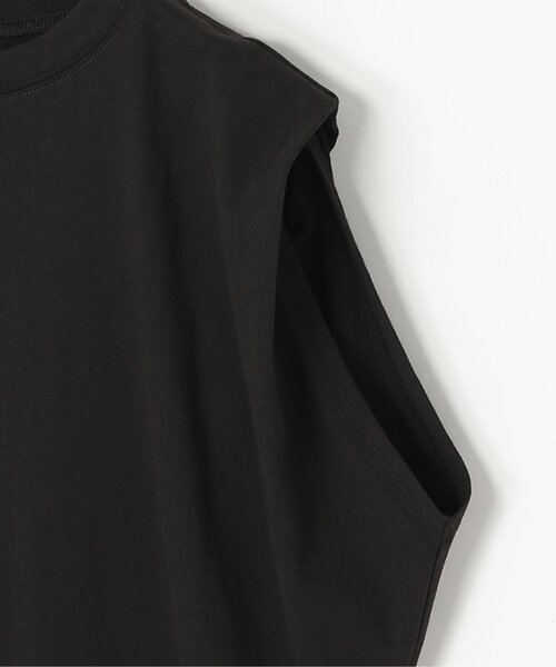 notch.(ノッチ)の「ショルダータックTシャツ(Tシャツ/カットソー・レディース・ブラック/オフホワイト・M)」の5枚目の写真