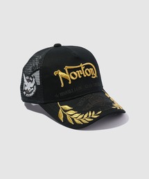 Norton（ノートン）の「【Norton/ノートン 】ロゴ 月桂樹刺繍 メッシュキャップ（キャップ）」
