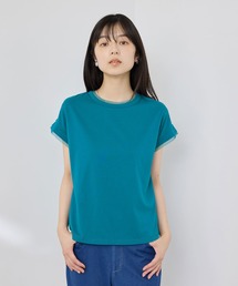 【SARARI /サラリ】冷感 DRY チュールレース使いUVカットTシャツ