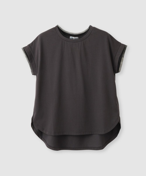 NAVY(ネイビー)の「【SARARI /サラリ】冷感 DRY チュールレース使いUVカットTシャツ(Tシャツ/カットソー・レディース・チャコール/ターコイズブルー/オフホワイト・M/L)」の20枚目の写真