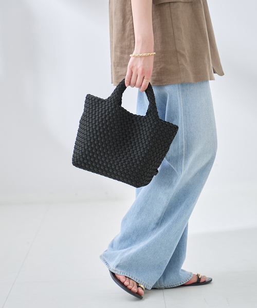 NAGHEDI(ナゲディ)の「NAGHEDI/ナゲディ ST BARTHS SMALL TOTE トートバッグ(トートバッグ・レディース・ブラック系その他/キャメル・FREE)」の1枚目の写真