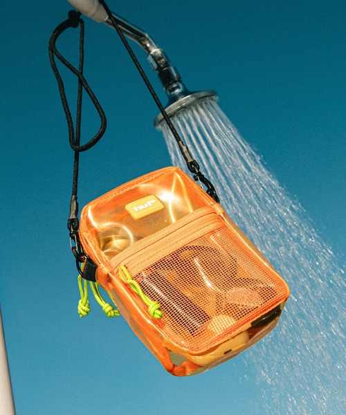 HUF(ハフ)の「MERCER TRANSPARENT SIDE BAG(バックパック/リュック・メンズ・グリーン/オレンジ/ブラック系その他・O/S)」の3枚目の写真