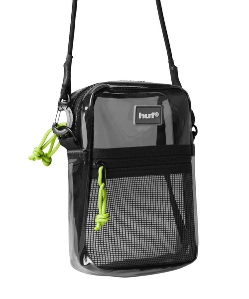 HUF(ハフ)の「MERCER TRANSPARENT SIDE BAG(バックパック/リュック・メンズ・グリーン/オレンジ/ブラック系その他・O/S)」の8枚目の写真