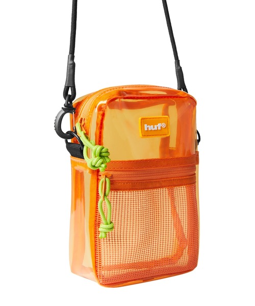 HUF(ハフ)の「MERCER TRANSPARENT SIDE BAG(バックパック/リュック・メンズ・グリーン/オレンジ/ブラック系その他・O/S)」の11枚目の写真