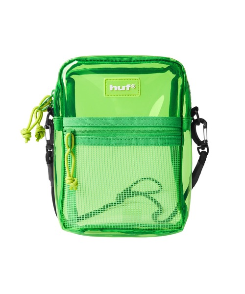 HUF(ハフ)の「MERCER TRANSPARENT SIDE BAG(バックパック/リュック・メンズ・グリーン/オレンジ/ブラック系その他・O/S)」の6枚目の写真