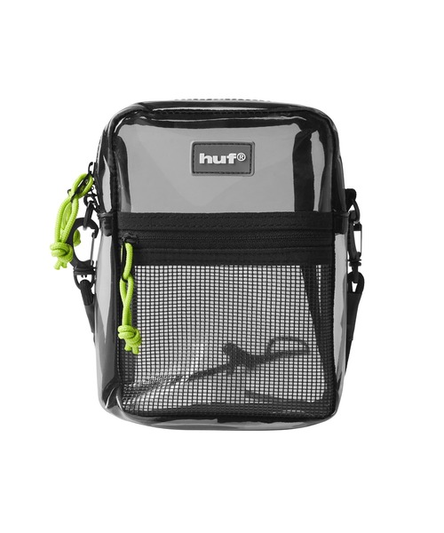 HUF(ハフ)の「MERCER TRANSPARENT SIDE BAG(バックパック/リュック・メンズ・グリーン/オレンジ/ブラック系その他・O/S)」の5枚目の写真