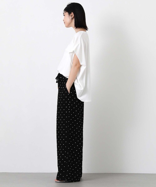 Gready Brilliant(グレディブリリアン)の「楊柳ドットセミワイドパンツ(その他パンツ・レディース・ブラック・38/36)」の14枚目の写真