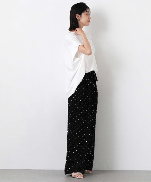 Gready Brilliant(グレディブリリアン)の「楊柳ドットセミワイドパンツ(その他パンツ・レディース・ブラック・38/36)」の16枚目の写真