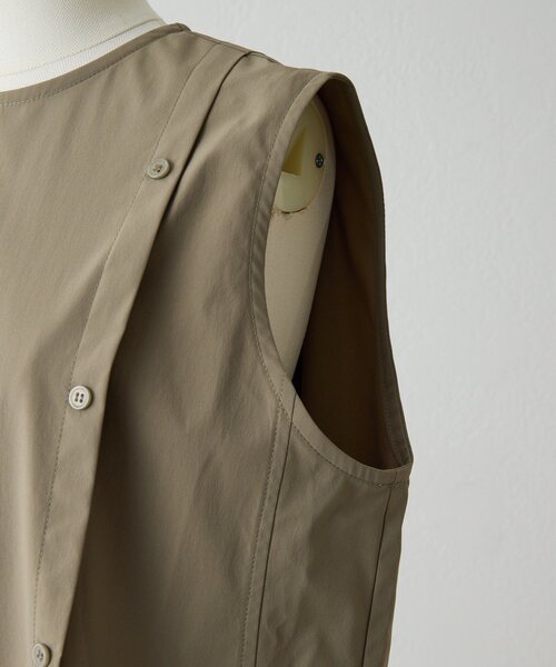 ear PAPILLONNER(イアパピヨネ)の「ノースリビッグプリーツワンピース【SUM1 STYLE】(ワンピース・レディース・カーキ/ブラック・FREE)」の12枚目の写真