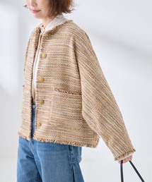GIOLICA TWEED ドルマンジャケット