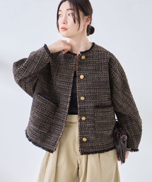 journal standard L'essage | GIOLICA TWEED ドルマンジャケット(その他アウター)