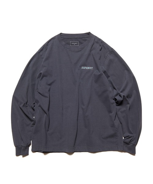 SOPHNET.(ソフネット)の「VINTAGE LOGO L/S WIDE TEE(Tシャツ/カットソー・メンズ・チャコールグレー/ホワイト/イエロー・1/2/3/4)」の2枚目の写真