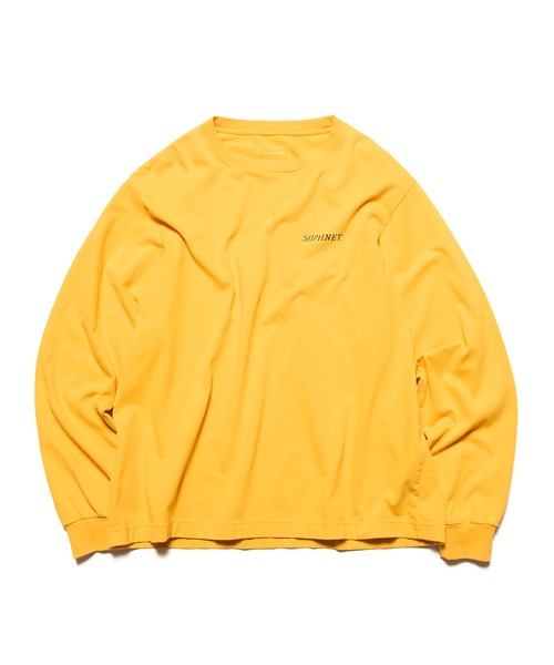 SOPHNET.(ソフネット)の「VINTAGE LOGO L/S WIDE TEE(Tシャツ/カットソー・メンズ・チャコールグレー/ホワイト/イエロー・1/2/3/4)」の3枚目の写真