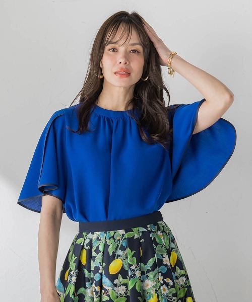 Viaggio Blu(ビアッジョブルー)の「接触冷感ブラウス(シャツ/ブラウス・レディース・ネイビー・M)」の22枚目の写真