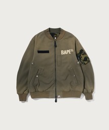 A BATHING APE | BAPE SWEAT BOMBER JACKET(ミリタリージャケット)