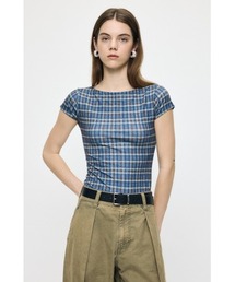 PLAID CHECK PRINTED Tシャツ