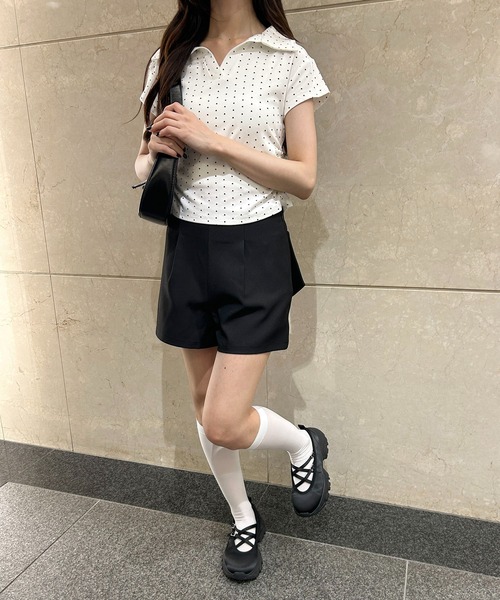 WEGO(ウィゴー)の「バックリボンショートパンツ(その他パンツ・レディース・グレー/ブラック・FREE)」の9枚目の写真