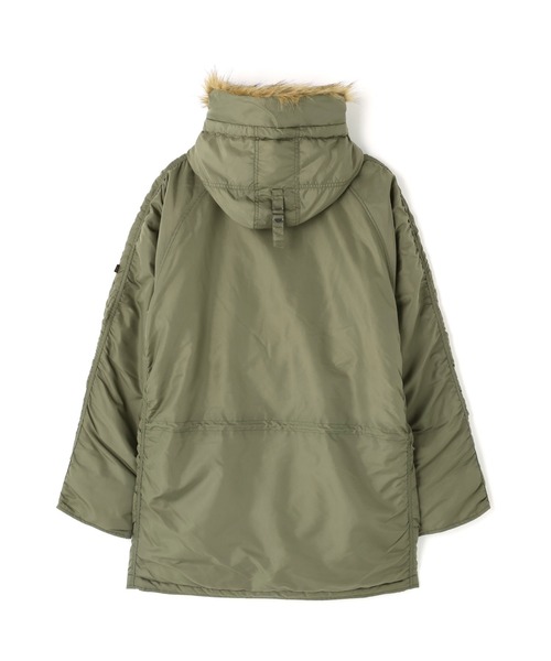 Alpha Industries(アルファインダストリーズ)の「Alpha Industries/アルファインダストリーズ/OXFORD N-3B RELAXED FIT PARKA /オックスフォードN-3B リラックスフィットパーカー(ミリタリージャケット・メンズ・ブラック/オリーブ/インディゴブルー・S/M/L/XL)」の15枚目の写真
