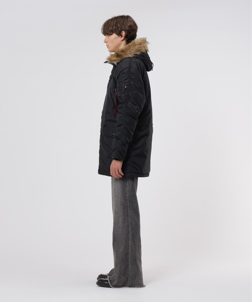 Alpha Industries(アルファインダストリーズ)の「Alpha Industries/アルファインダストリーズ/OXFORD N-3B RELAXED FIT PARKA /オックスフォードN-3B リラックスフィットパーカー(ミリタリージャケット・メンズ・ブラック/オリーブ/インディゴブルー・S/M/L/XL)」の5枚目の写真