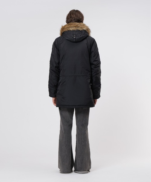 Alpha Industries(アルファインダストリーズ)の「Alpha Industries/アルファインダストリーズ/OXFORD N-3B RELAXED FIT PARKA /オックスフォードN-3B リラックスフィットパーカー(ミリタリージャケット・メンズ・ブラック/オリーブ/インディゴブルー・S/M/L/XL)」の6枚目の写真