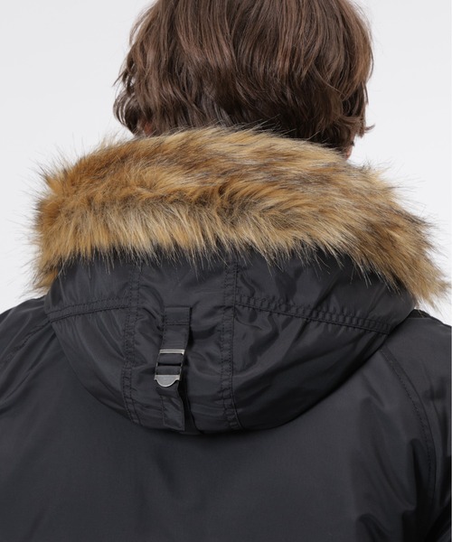 Alpha Industries(アルファインダストリーズ)の「Alpha Industries/アルファインダストリーズ/OXFORD N-3B RELAXED FIT PARKA /オックスフォードN-3B リラックスフィットパーカー(ミリタリージャケット・メンズ・ブラック/オリーブ/インディゴブルー・S/M/L/XL)」の9枚目の写真