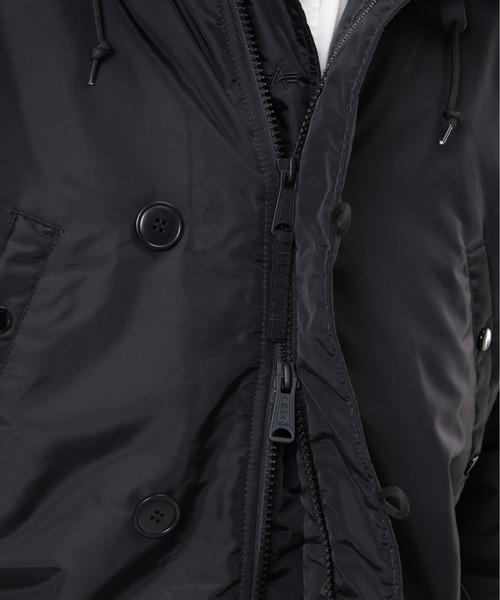 Alpha Industries(アルファインダストリーズ)の「Alpha Industries/アルファインダストリーズ/OXFORD N-3B RELAXED FIT PARKA /オックスフォードN-3B リラックスフィットパーカー(ミリタリージャケット・メンズ・ブラック/オリーブ/インディゴブルー・S/M/L/XL)」の10枚目の写真