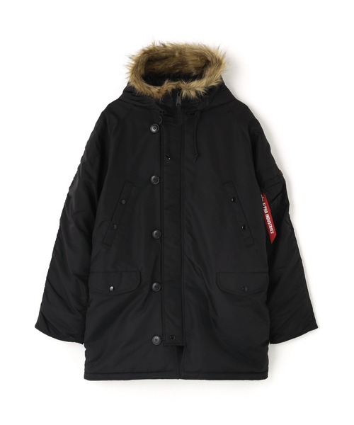 Alpha Industries(アルファインダストリーズ)の「Alpha Industries/アルファインダストリーズ/OXFORD N-3B RELAXED FIT PARKA /オックスフォードN-3B リラックスフィットパーカー(ミリタリージャケット・メンズ・ブラック/オリーブ/インディゴブルー・S/M/L/XL)」の12枚目の写真
