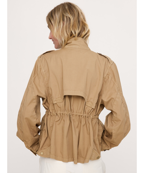 Banana Republic(バナナリパブリック)の「リップストップ コットン フライトジャケット(ダウンジャケット/コート・レディース・ブラウン・S/XS/L/M)」の3枚目の写真