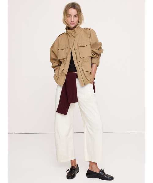 Banana Republic(バナナリパブリック)の「リップストップ コットン フライトジャケット(ダウンジャケット/コート・レディース・ブラウン・S/XS/L/M)」の4枚目の写真