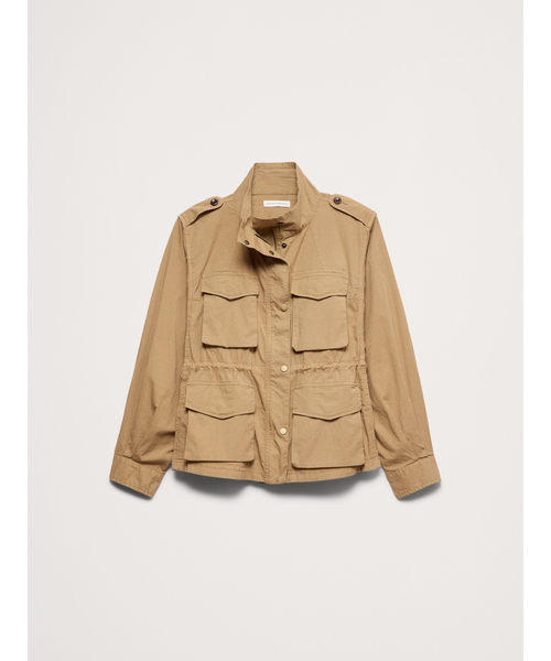 Banana Republic(バナナリパブリック)の「リップストップ コットン フライトジャケット(ダウンジャケット/コート・レディース・ブラウン・S/XS/L/M)」の5枚目の写真