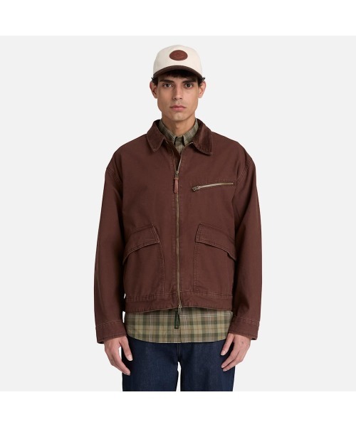 Timberland(ティンバーランド)の「キャンバス ジャケット メンズ(その他アウター・メンズ・ブラウン・LARGE/X-LARGE/MEDIUM)」の1枚目の写真