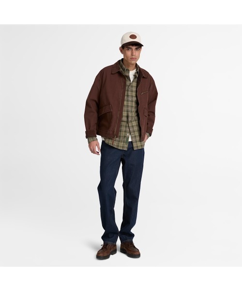 Timberland(ティンバーランド)の「キャンバス ジャケット メンズ(その他アウター・メンズ・ブラウン・LARGE/X-LARGE/MEDIUM)」の2枚目の写真