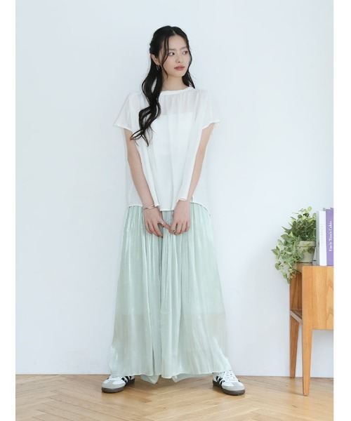 fifth(フィフス)の「【shieセレクト】【接触冷感】衿元ギャザーブラウス(シャツ/ブラウス・レディース・ブラック/ブルー/ホワイト・M)」の12枚目の写真
