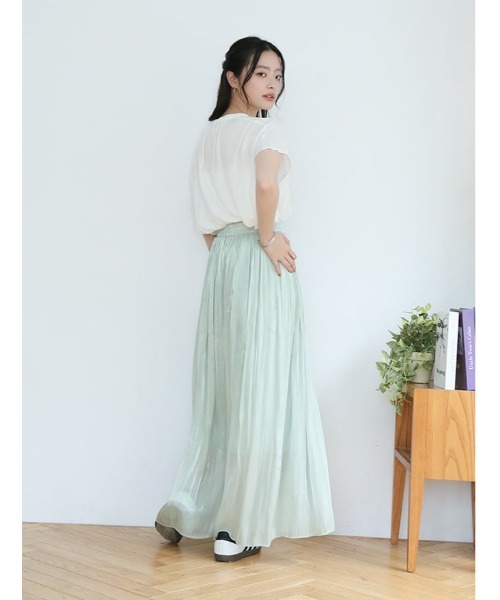 fifth(フィフス)の「【shieセレクト】【接触冷感】衿元ギャザーブラウス(シャツ/ブラウス・レディース・ブラック/ブルー/ホワイト・M)」の13枚目の写真