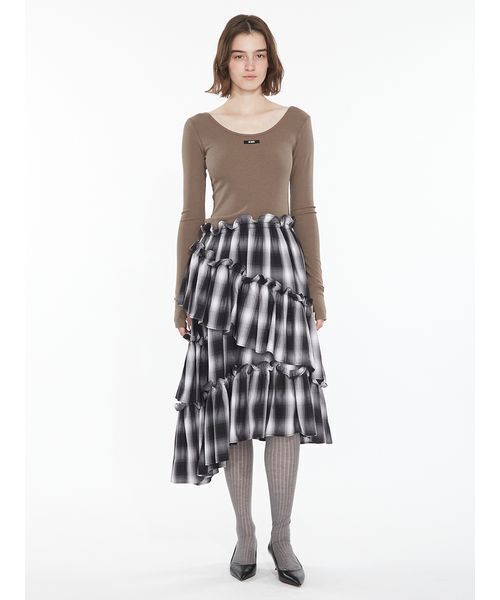 SORIN(ソリン )の「Tiered Docking Dress / ティアードドッキングドレス(ワンピース・レディース・ブラック/カーキ/ライラック・38/36)」の9枚目の写真