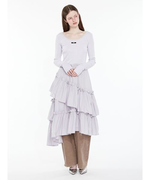 SORIN(ソリン )の「Tiered Docking Dress / ティアードドッキングドレス(ワンピース・レディース・ブラック/カーキ/ライラック・38/36)」の20枚目の写真