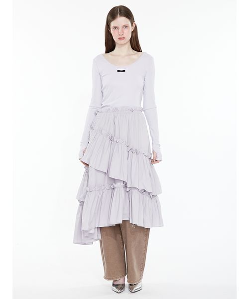 SORIN(ソリン )の「Tiered Docking Dress / ティアードドッキングドレス(ワンピース・レディース・ブラック/カーキ/ライラック・38/36)」の19枚目の写真