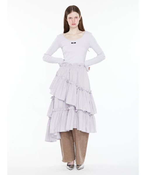 SORIN(ソリン )の「Tiered Docking Dress / ティアードドッキングドレス(ワンピース・レディース・ブラック/カーキ/ライラック・38/36)」の18枚目の写真