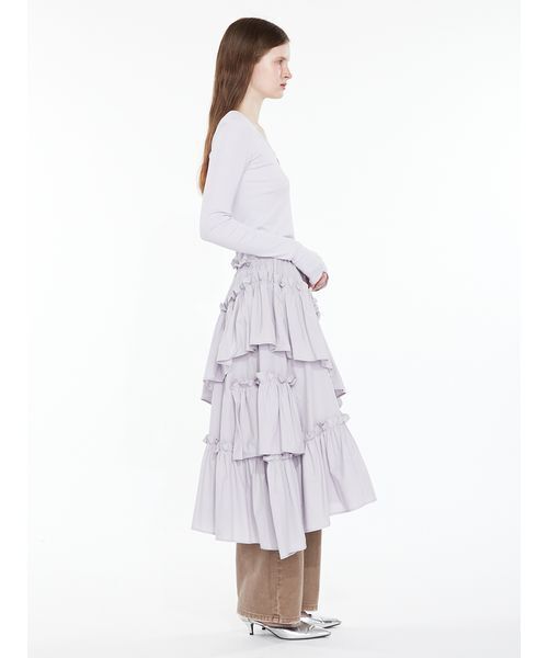 SORIN(ソリン )の「Tiered Docking Dress / ティアードドッキングドレス(ワンピース・レディース・ブラック/カーキ/ライラック・38/36)」の17枚目の写真