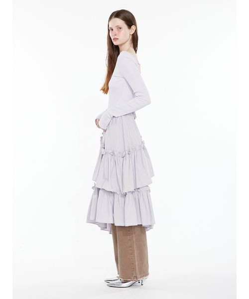 SORIN(ソリン )の「Tiered Docking Dress / ティアードドッキングドレス(ワンピース・レディース・ブラック/カーキ/ライラック・38/36)」の15枚目の写真