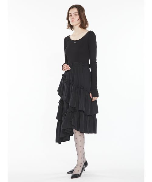 SORIN(ソリン )の「Tiered Docking Dress / ティアードドッキングドレス(ワンピース・レディース・ブラック/カーキ/ライラック・38/36)」の12枚目の写真